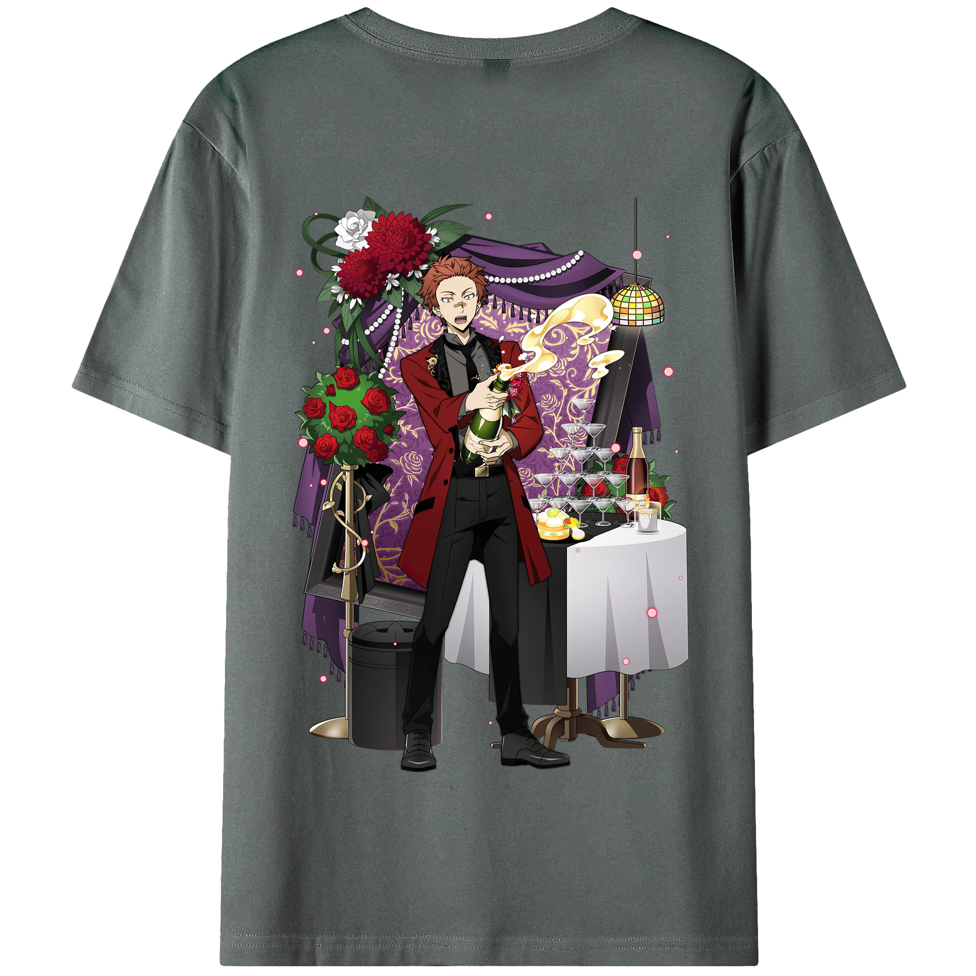 （画像用） 文豪ストレイドッグス Bungo Stray Dogs 綿100％半袖Tシャツ（背面プリント）